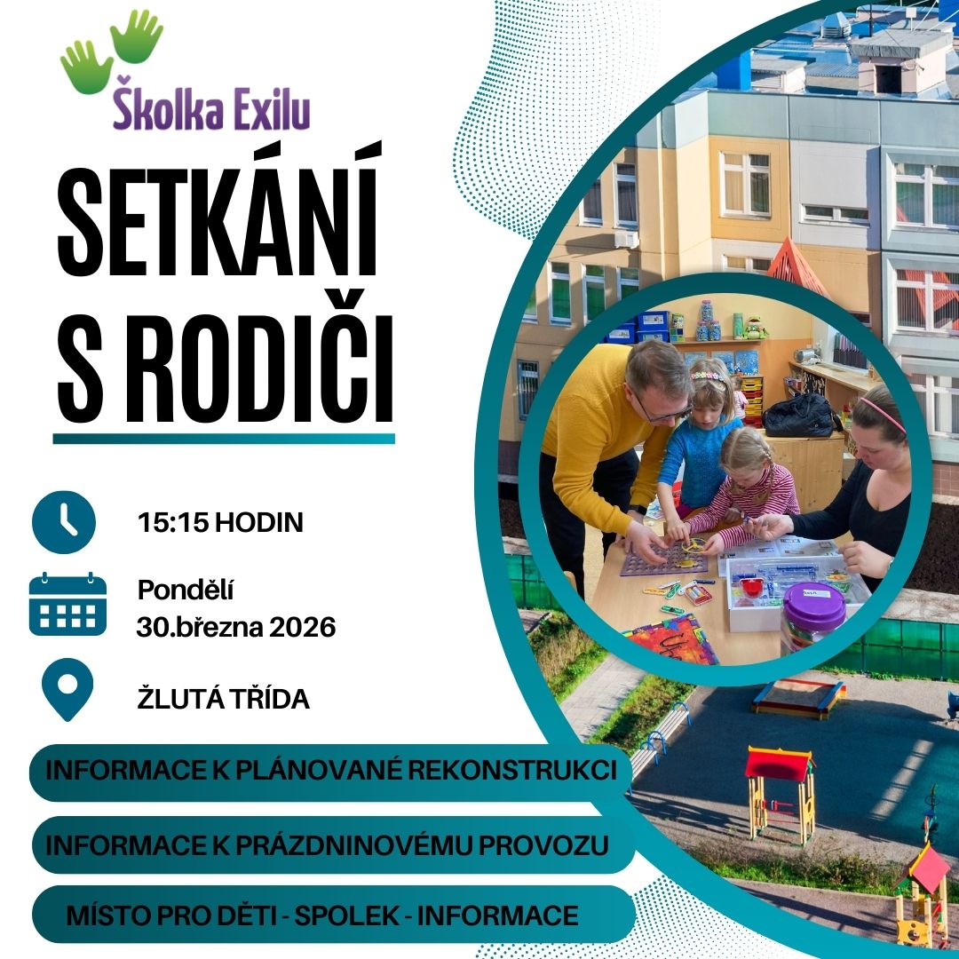 ZVEME VÁS NA SCHŮZKU RODIČŮ